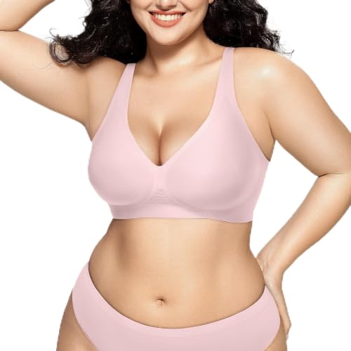 Image of Vertvie Wireless Jelly Bras Push Up Plunge Seamless Supportive