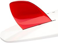 Vista 1 de DORSAL Aletas de surf de timón para SUP Longboard Surfboard Center D-Fin Rojo 8.5" Policarbonato