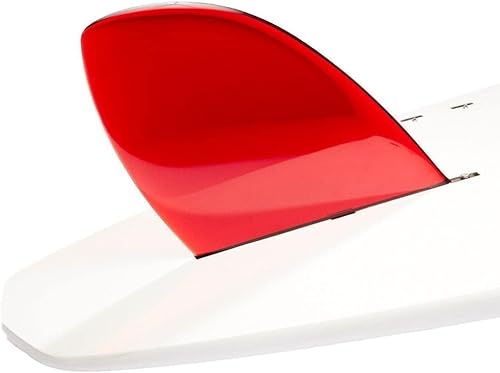 DORSAL Aletas de surf de timón para SUP Longboard Surfboard Center D-Fin Rojo 8.5" Policarbonato