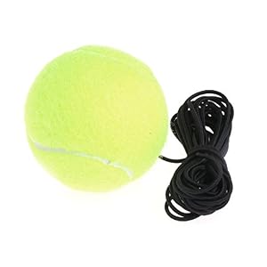 Lunji tennisbal, rubber, met touw