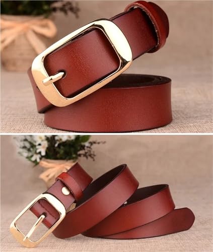 Women's Belt Leather Cowhide, Women's Leather Belt, Pin Buckle Decorative Fashion Versatile2