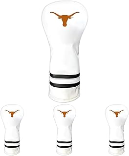 Team Golf NCAA White Vintage Fairway Golf Club Headcover, Form Fitting Design, Retro Design