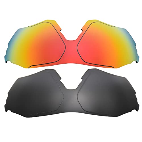 Lentes Oakley EVZero Range repuesto para reparar cristales rayados rojo negro