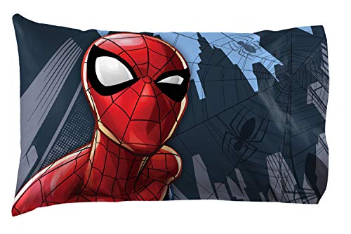 Jay Franco Kids Sheet Set with Fitted, Flat Sheets & Pillow Cover - Ultra-Soft Bedding with Pillowcase for Room Decor, White - Spiderman, 3 Piece Twin - image 2