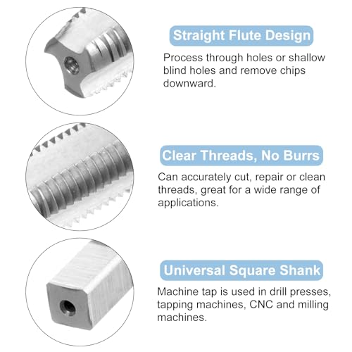 QUARKZMAN Gewindebohrer und Schneideisen Set M10x1.25, 2stk. Maschinengewindebohrer / 1stk. Schneideisen, Gewindeschneider und Schneideisen Set