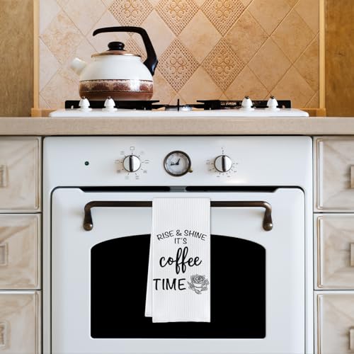 Cilrii Coffee Kitchen Towels - Funny Coffee Time Dish Towels thumb #4