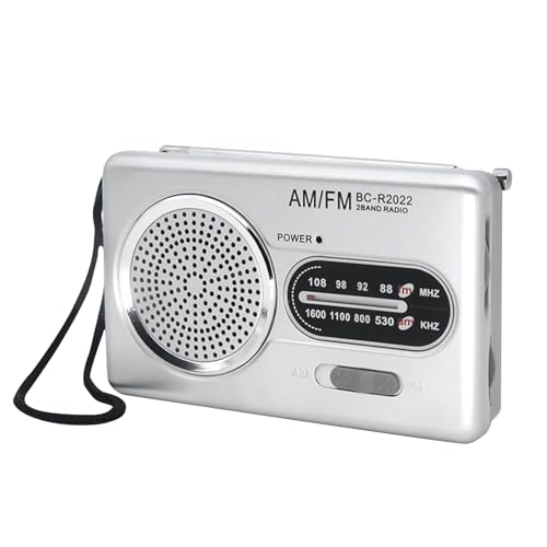 Radio portable AM FM compacte sur batterie pour voyage et camping