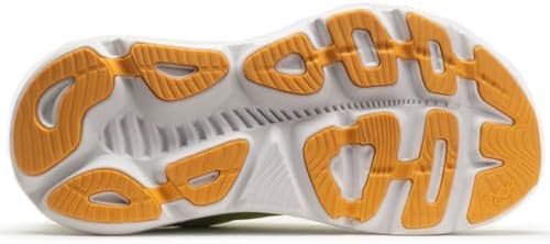 HOKA ONE ONE Womens Gaviota 5 Textile Synthetic Citrus Glow Sunlit Ocean Trainers 7 US | Image 3