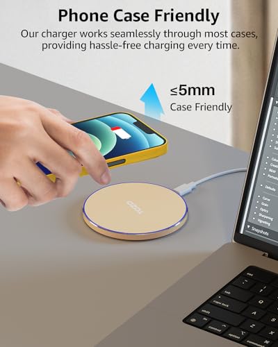 image for TOZO 2025 Upgraded Wireless Charger 15W Max Fast Wireless Charging Pad