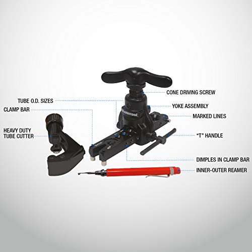 MASTERCOOL 70058-A Black 45˚ Kit de ferramentas excêntrico de alargamento