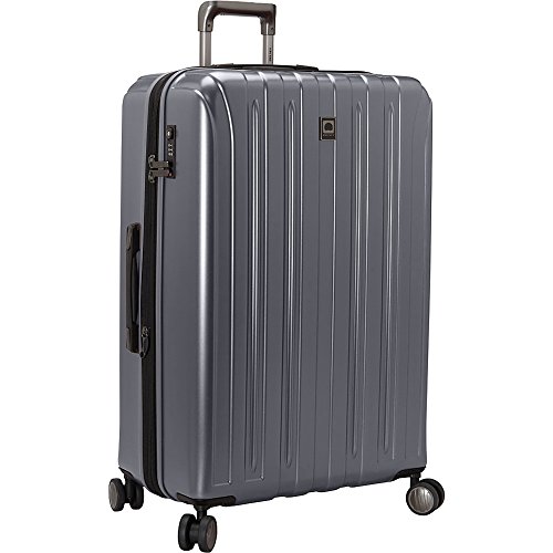 DELSEY Paris Titanium Hardside Expandable Luggage with Spinner Wheels Checked Luggage, Black, Carry-On 19 Inch