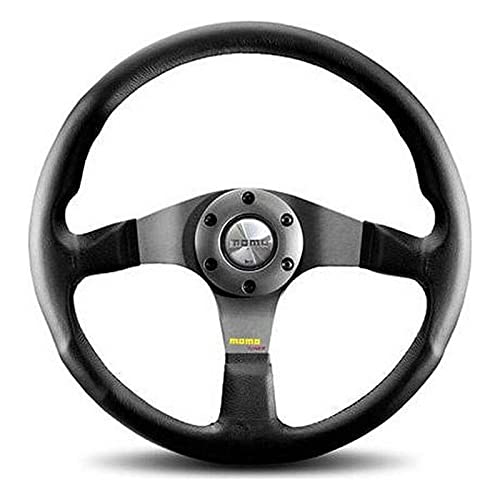 Momo Rennsport-Lenkrad Tuner (Ø 32 cm, Schwarz, Leder)