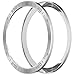 Speed Bezel Ring Compatible with Garmin Fenix 8 AMOLED 43MM 47MM 51MM Bezel Adhesive Cover Anti-Scratch Metal Protection Frame Case Cover Loop (Black&Silver, 43MM)