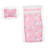 Hochwertige konstruktion: dieses set besteht aus materialien, die haltbarkeit und gewährleisten und eine gesunde umgebung für ihre puppen, ihr mini-sofa- und ihr mini-bett gewährleisten