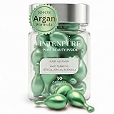 Hair Serum for Intense Moisture - 30 Capsules | Argan Oil & Vitamin E | Deep Hydration & Ultra-Moisturizing Therapy | Quenches Extra Dry Hair | Moisture Lock Formula for Softness, Shine & Silkiness