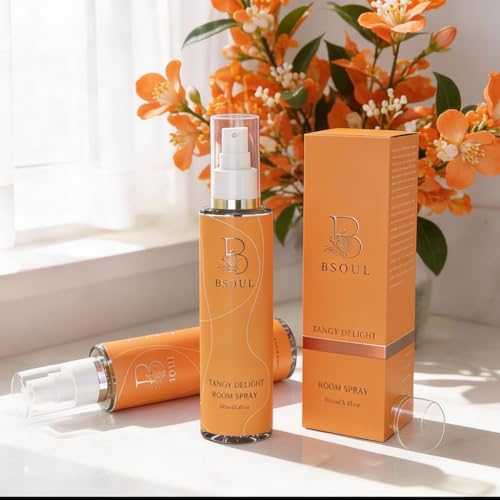 Image of BSOUL Air Freshener Spray 100 ML Pack Of 2 Tangy Delight | Calming Floral Room & Nature Inspired Fragrance for Car Non-Toxic & Long-Lasting Room Freshener