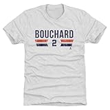 500 LEVEL Evan Bouchard Men's Premium T-Shirt - Evan Bouchard Edmonton Font (Tri Ash, X-Large)
