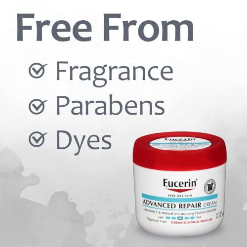 Image of Eucerin Creme Advanced Repair 16 Ounce Jar (473ml) - Pack of 2