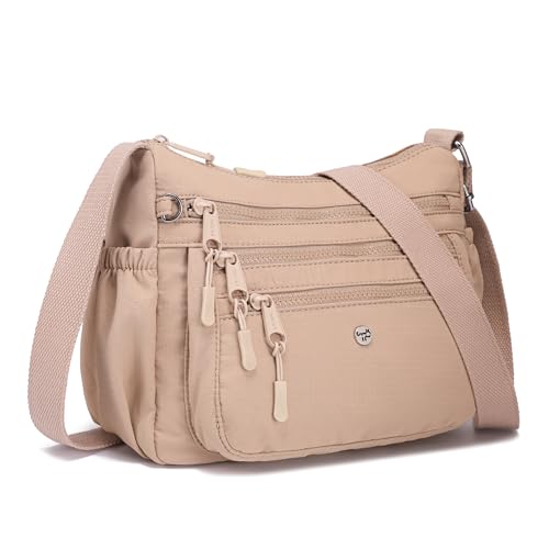 Image of AOCINA Nylon Crossbody Bags for Women Multi Pocket Cross Body Purses