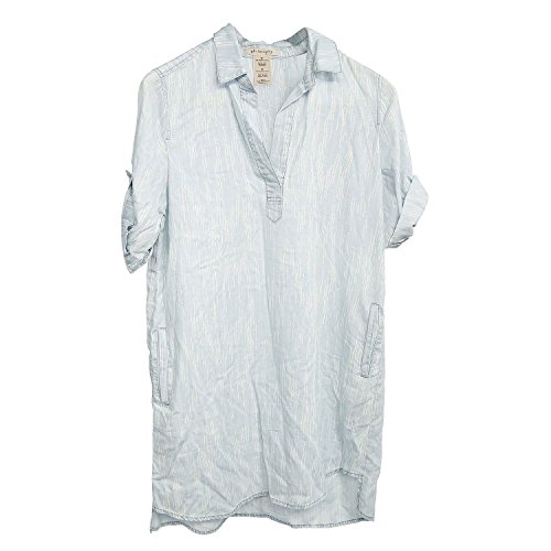 Philosophy Ladies Long Pullover Denim Shirt/Dress Meteor Stripe (Large)