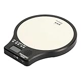 Electronic Practice Drum Pad 12 Inch Dumb Drum with Display Metronome Speed Vocal Count for Kids,Beg
