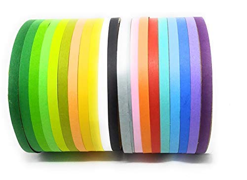 Sanskruti Arts 20 Different Colors 1000 Quillng Paper Strips Of 7 Mm, Multicolor