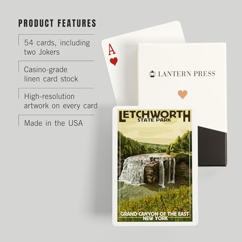 Baraja de poker Letchworth State Park, NY, 52 cartas miniatura 3
