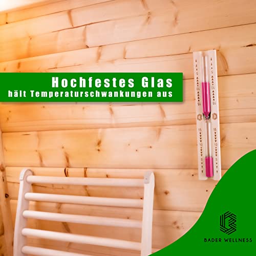 Sauna Sanduhr aus Kiefernholz mit 15 Minuten Zeitmessung
