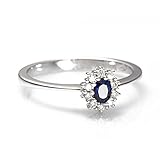 zfv jobs  Ring Rosette Saphir blau AA028996 ZF - Davite & Delucchi