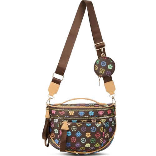 Image of Crossbody Purse for Women Small Crossbody Bags Trendy Vegan Leather with Adjustable Shoulder Straps Gift for Mother Wife Mom