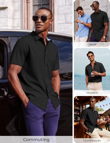 Save 50% on PJ PAUL JONES Men's Stretch Wrinkle-Free Dress Shirt - Image 4