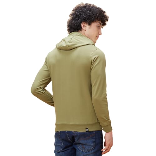 Image of Being Human Olive Regular Fit Men's Hoodie Clothing