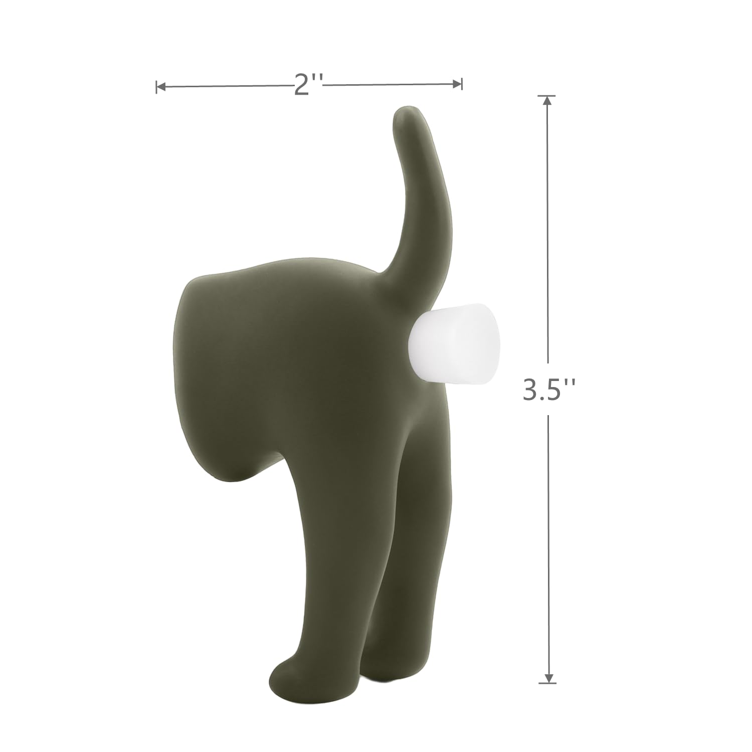 LENCIDININI Pooping Dog Butt Toothpaste Topper, Dog Toothpaste Dispenser, Gag Gift Toothpaste Squeezer,Safe Nature Rubber with Stopper