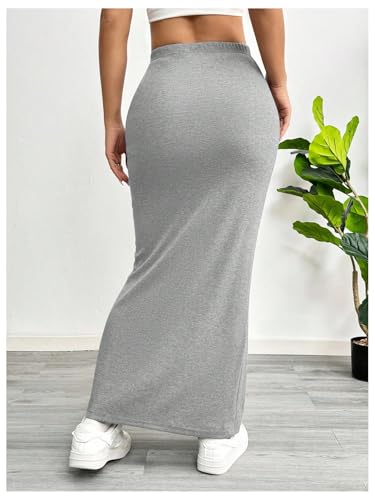 Image of GORGLITTER Women's Trendy Pencil Long Maxi Skirts High Waisted Skirt
