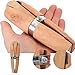 TOPPERFUN 3Pcs Wooden Ring Clamps, 6in Jeweler Stand Pliers Jewelry Ring Vise, Jewelry Clamps Wedge Jeweler Hand Tools Ring Holding Tools for Making File Polishing Grinding Gemstone Setting Rings