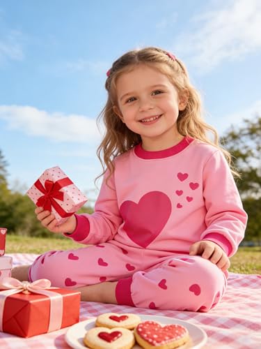 Image of RETSUGO Little Girls 2 Piece Clothing Sets Toddler Unicorn Sweatshirts and Leggings Cotton Fall Winter Casual Outfits 3-8T