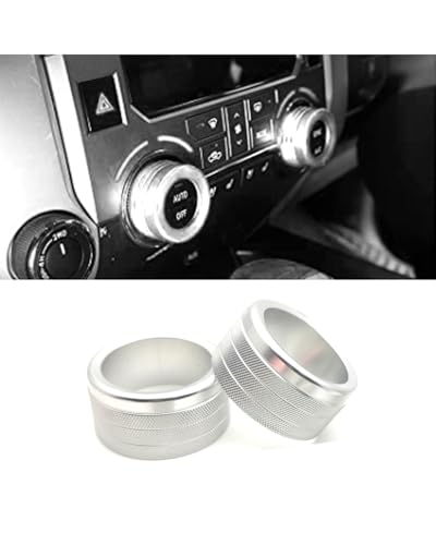 Temperature Adjustment Knob Air Conditioning Adjustment Knob Ring Climate Control HVAC (Silver)