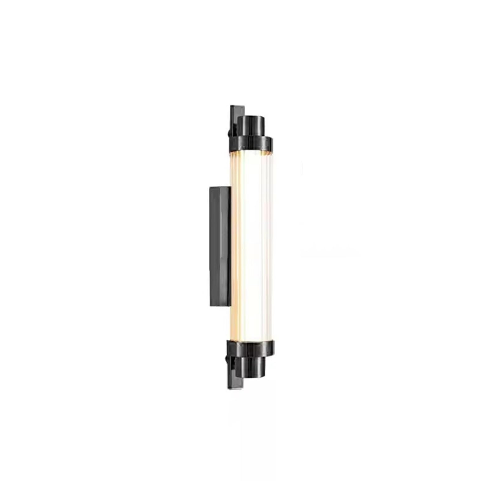 HPTHLY Long Strip Background Wall Lamp, Living Room, Villa, Hotel Corridor, Model Room, Bedroom, Straight Wall Light,Simple (Black-40Cm)