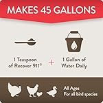 Recover 911, Severe Stress Probiotic Water Supplement for Chickens with Electrolytes, Prebiotics & Oregano, Molting, Extreme Weather, and Predator Attack Support, 8 oz - Image 5