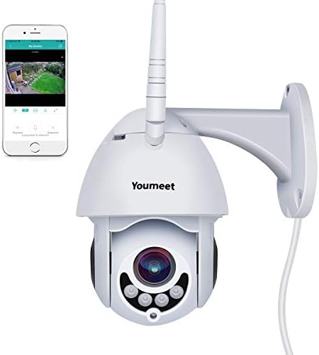 Outdoor Camera WiFi, Youmeet 1080P Motion/Sound Detection WiFi Security Cameras,Two Way Audio WiFi Camera Outdoor,Night Vision Wireless IP Camera, Works on Smart Phones (SD Card Included)