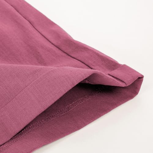 Image of Belle Poque Women Bermuda Shorts Elastic Waist Wide Leg Shorts with Pockets & Belts
