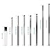 Ear Wax Removal Kit, 8-in-1 Ear Pick Tools Curette Cleaner Reusable Ear Cleaner, Medical Grade Stainless Steel Ear Wax Remover with Storage Box, Black