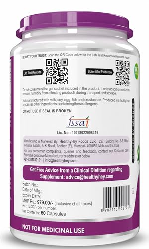 Image of HealthyHey Nutrition Andrographis Paniculata extract - 250 mg per serving - 60 Vegetable Capsules