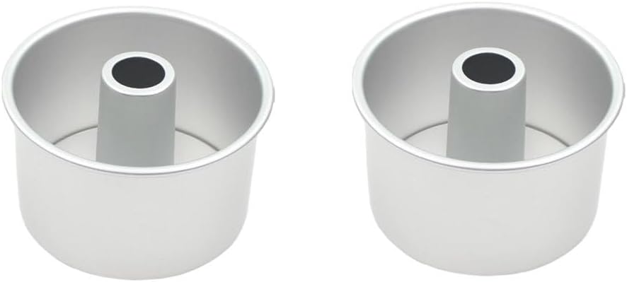 2pcs Cake tin 6 Inches Food Cake Pan with Removable Loose Bottom Non Stick Chiffon Tube Pan for Oven and Baking Spring springform pan/37258