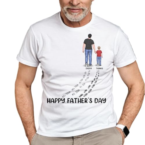Pawfect House Happy Father's Day Best Dad Ever - Family Personalized Custom Unisex T-Shirt, Hoodie, Sweatshirt - Father's Day, Birthday Gift for Dad (1 Kid)