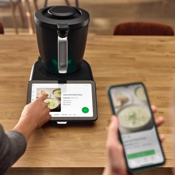 NUOVO Bimby TM7 Robot da Cucina Multifunzione - BIMBY ORIGINALE - Design Elegante, Schermo Touch 10", 10.000+ Ricette Italiane Cookidoo, Cottura a Vapore Varoma