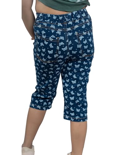 Image of KiddoPanti Girls Denim Capri Jeggings