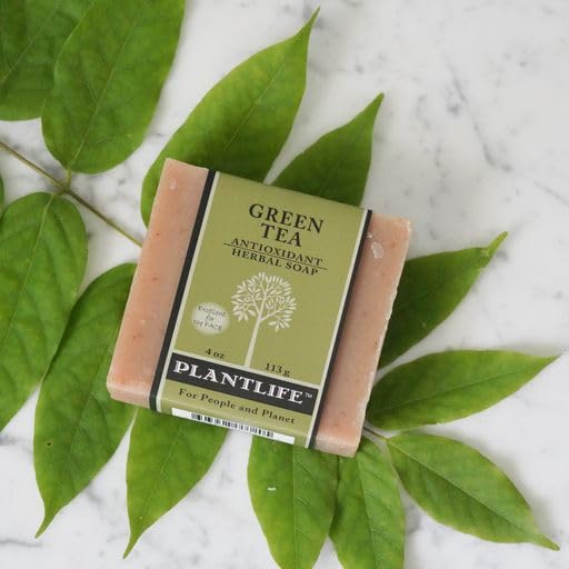 Plantlife Green Tea Bar Soap - Moisturizing & Soothing