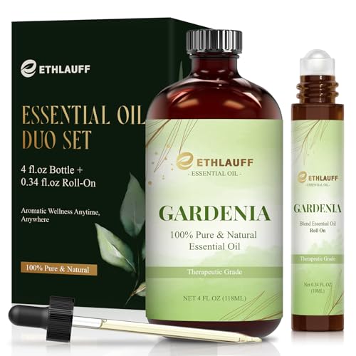 Aceite Esencial de Gardenia para Aromaterapia 4 fl.oz + Roll-on 0.34 fl.oz miniatura 1