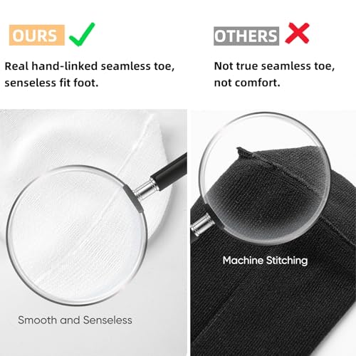 Women White Crew Socks: Cotton Athletic High Socks - Workout Gym & Running 6 Pack Size 5-104